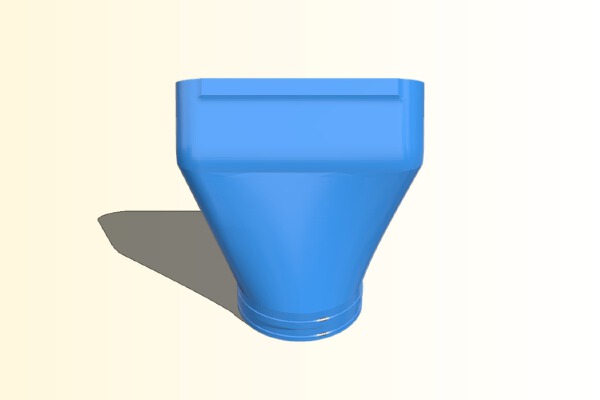 Flat Nozzle for Kobalt 24v blower | 3d print model