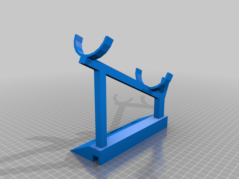 Lightsaber stand with customisable sign