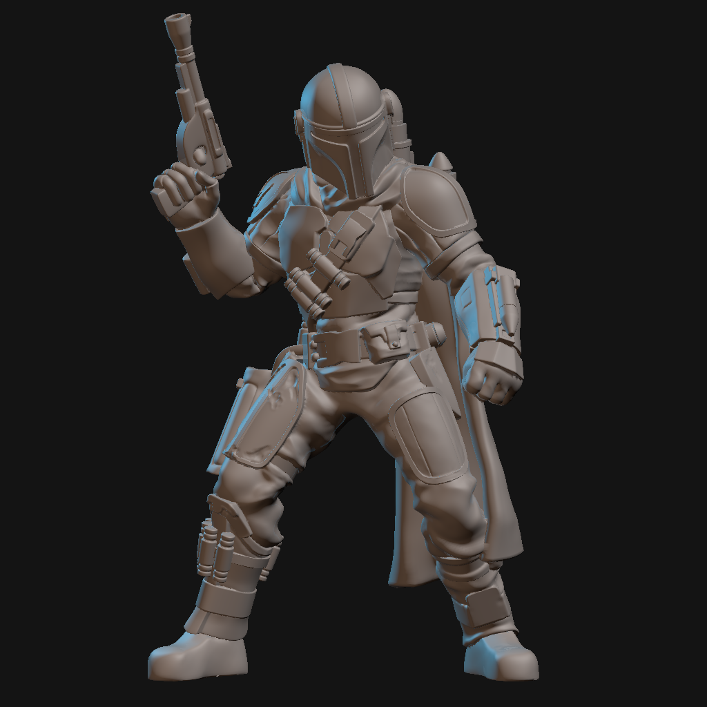 The Mandalorian (with upgraded Beskar armor) Miniature