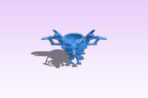 Rockin' Flyin' Cow Pumpkin | 3d print model