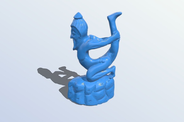 Yoga Guru in Ardha Dhanurasana | 3d print model