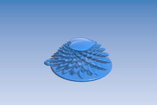 Valentines Necklace – Heart flower | 3d print model
