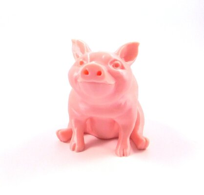 Piggy Sitting(Sir Pigglesfree): Single Extrusion Version | 3d print model