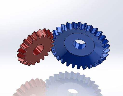 45 Degree Bevel Gear Example | 3d print model