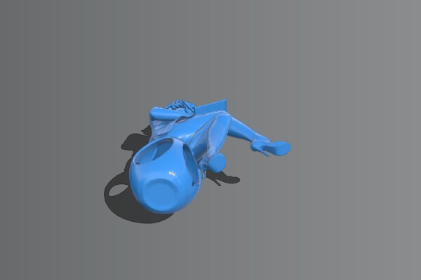 Woman artist | 3d print model