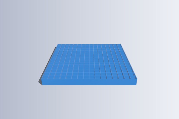 16x16 Separator Grid for LED matrix (P8) | 3d print model