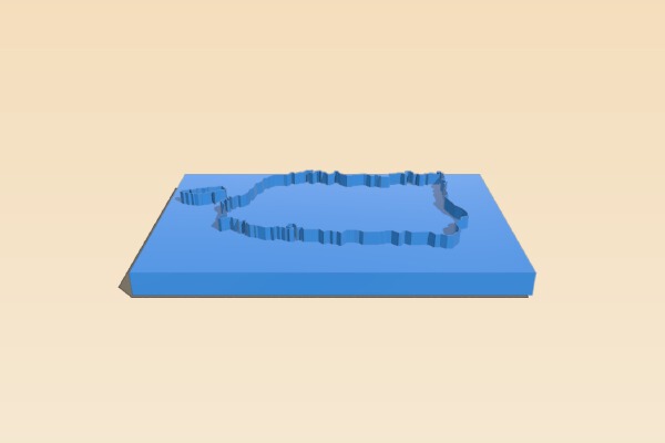 Puerto Rico map | 3d print model