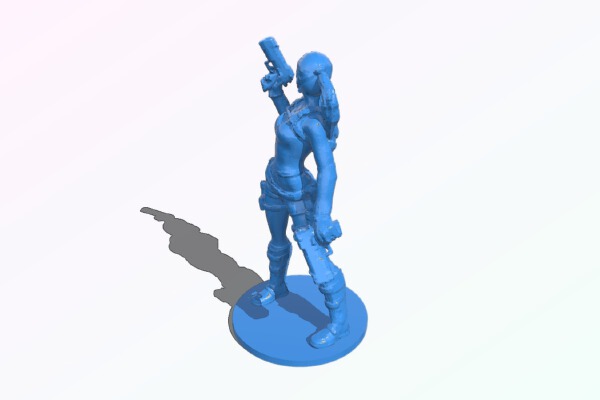 Lara Croft 1_87 scale (H0) | 3d print model