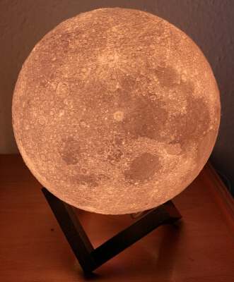 Moon Lamp 8 inch remix | 3d print model