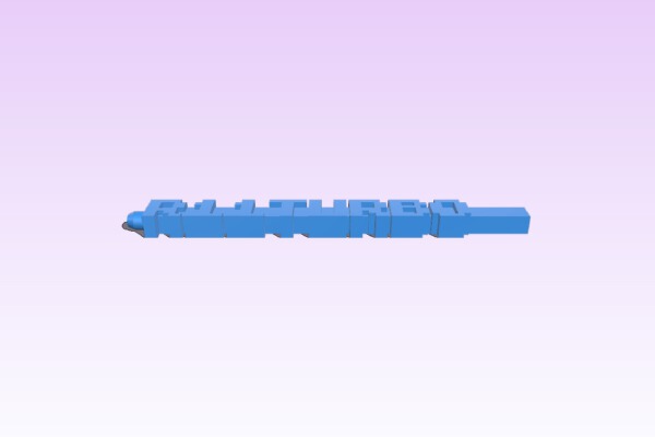 My Customized RR 11etro Font Word Pen | 3d print model
