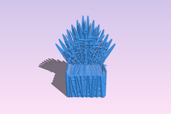 Approximation of an iron throne_revA | 3d print model