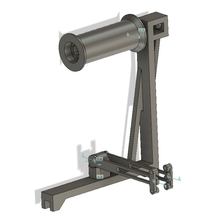 Top mounted spool holder for Anet A8 (with optional filament sensor swivel arm)