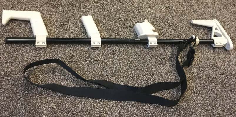 NoobTube  Add-ons: Sling Ring and Pistol Grip Quick Release | 3d print model