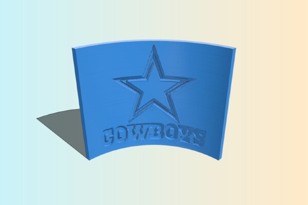 dallas cowboys lithophane | 3d print model