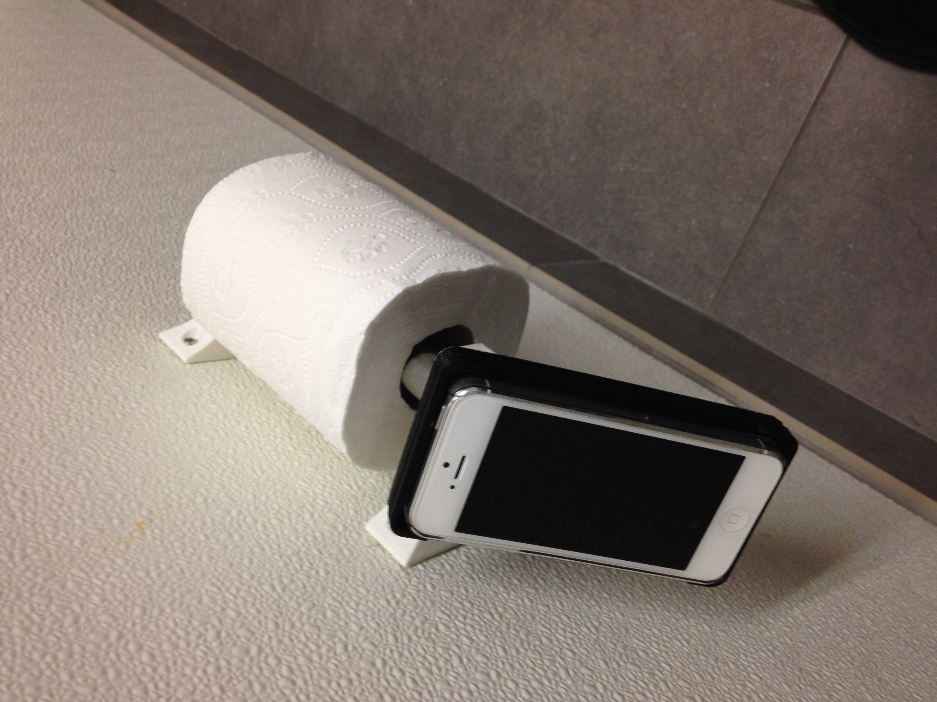 Toilet Paper Roll Holder with Phone Holder