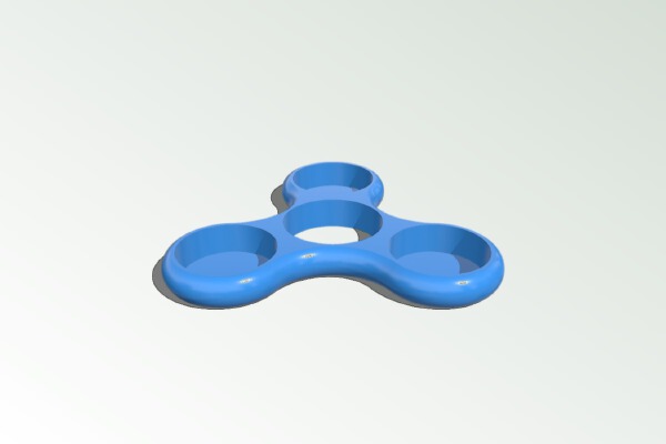 English Penny Tri Fidget Spinner | 3d print model