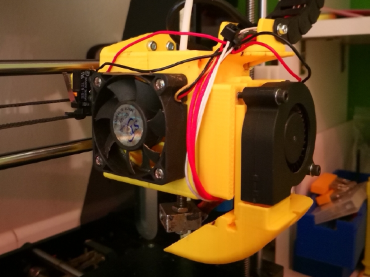 Own J-Bowden-Hotend (E3D v6) for AnyCubic Prusa i3 (22 or 25mm) | 3d print model