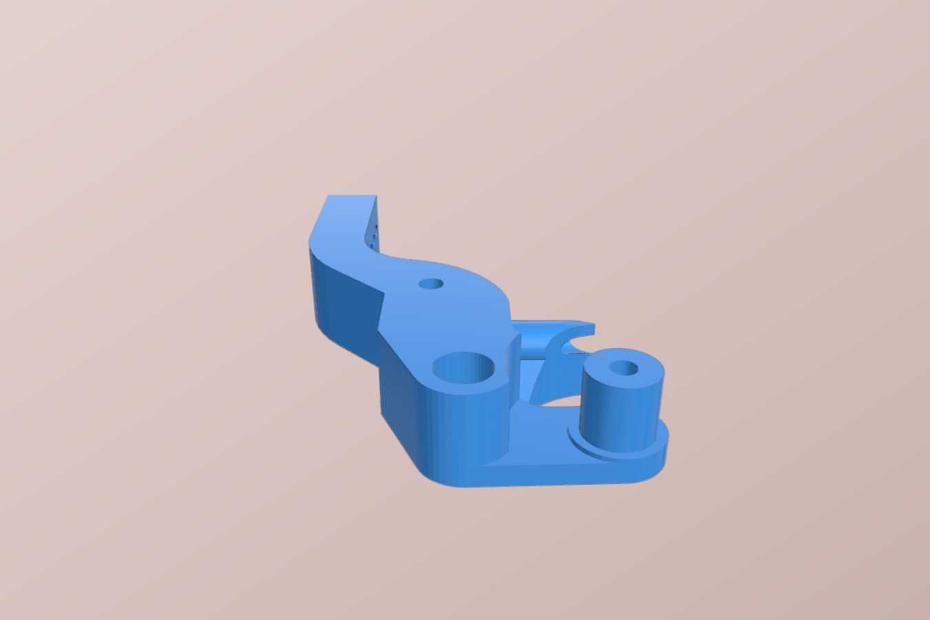 Redesigned lower arm for shanes extruder