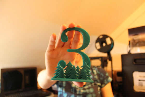 Forest Wedding Table Numbers | 3d print model