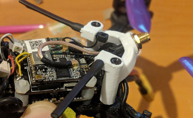 Hawk 5 _ Generic customizable SMA connector mount | 3d print model