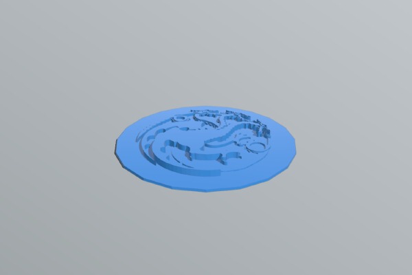 Game of Thrones Houses Cookie Cutter Stamp House Targaryen | 3d print model