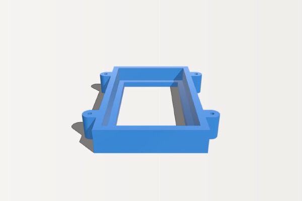 Panel Mount for 4.3" LCD screen (Raspberry PI) | 3d print model