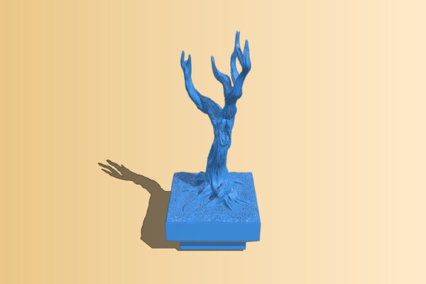 Basic graveyard tree (Dungeon Blocks compatible) | 3d print model