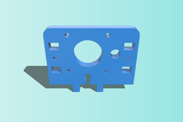 Prusa i3 Motor Z bottom support | 3d print model