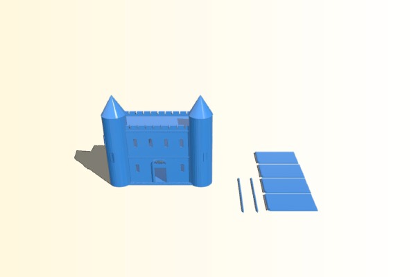 Castle Dollhouse | 3d print model