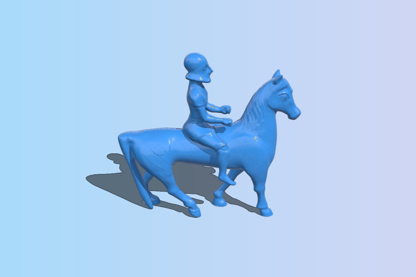Warrior on horse back