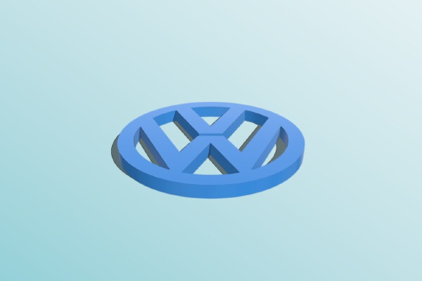 VW logo | 3d print model