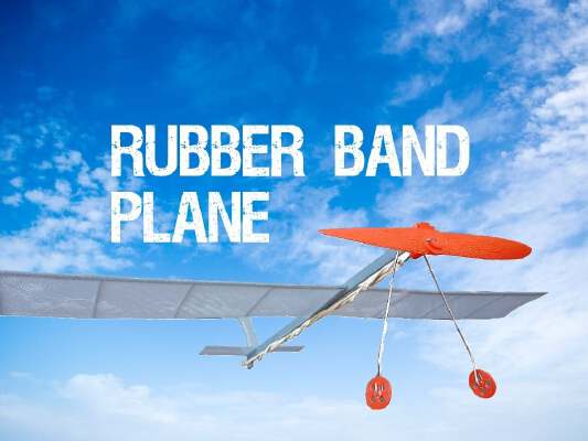 Rubber Band Plane _ Glider | 3d print model