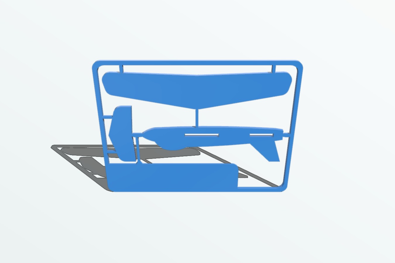 small, simple, 3 piece airplane kit_toy