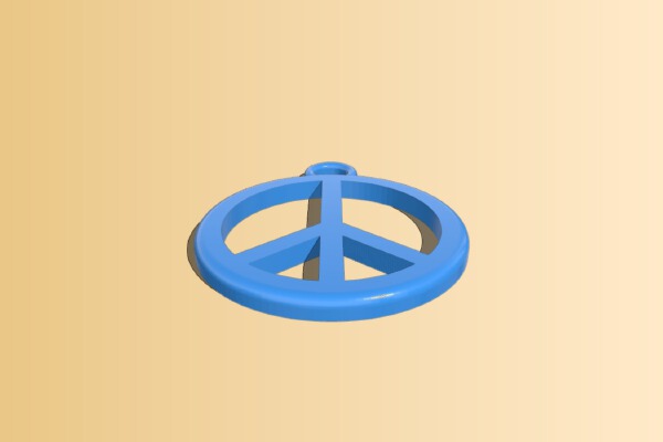 Peace earrings | 3d print model