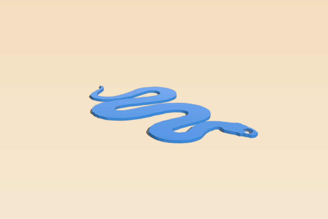 Snake earring