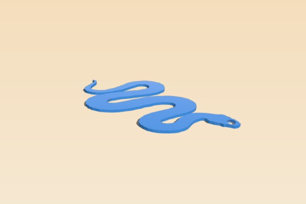 Snake earring | 3d print model