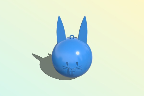 Christmas Bauble Rabbit | 3d print model