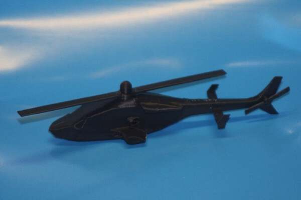 Airwolf Helicopter remixed into parts | 3d print model