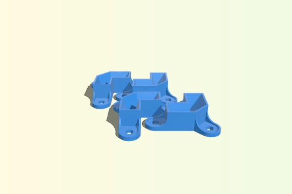 Wood Screw Printer Box Mounts | 3d print model