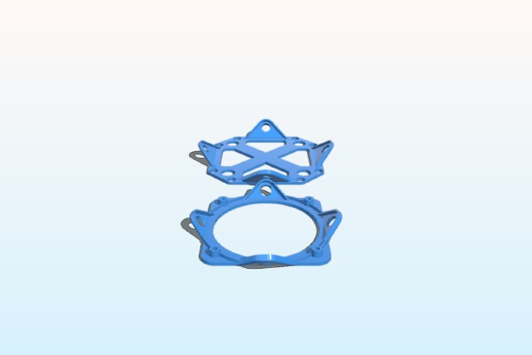 Q450 Quadcopter KK2 controller board isolation mount | 3d print model