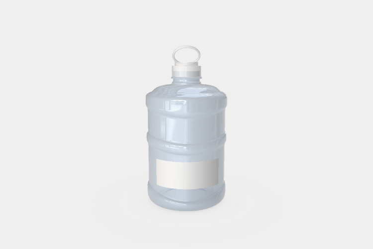 Large Mineral Water Bottle Mockup