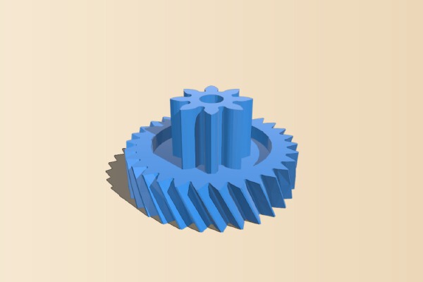 Replacement gear for Lidl paper shredder | 3d print model