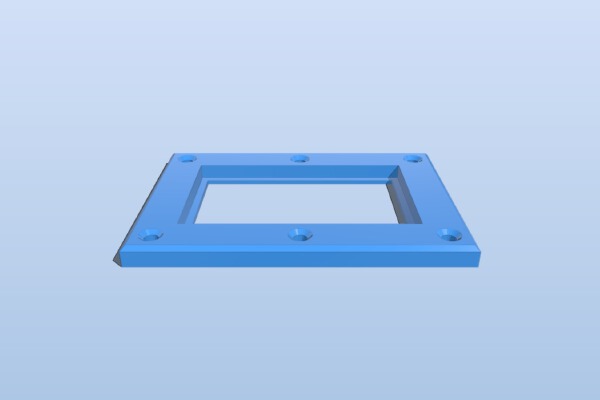 Power connector mount panel | 3d print model