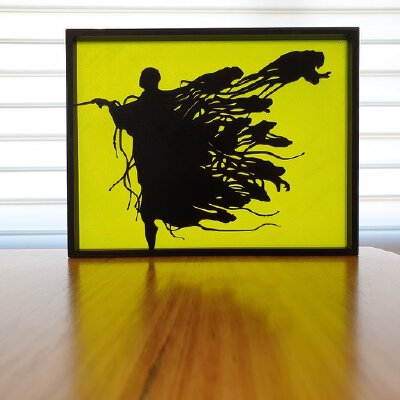 Voldemort Dementor Harry Potter silhouette art | 3d print model