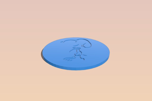 Snoopy Coaster | 3d print model