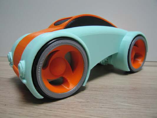 Dual Mode Windup Car with windows. | 3d print model