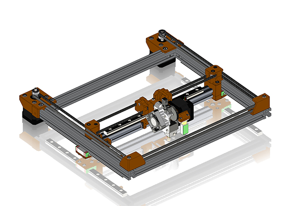 Repsis V1. A Fully enclosed CoreXY 3d printer with a heated chamber