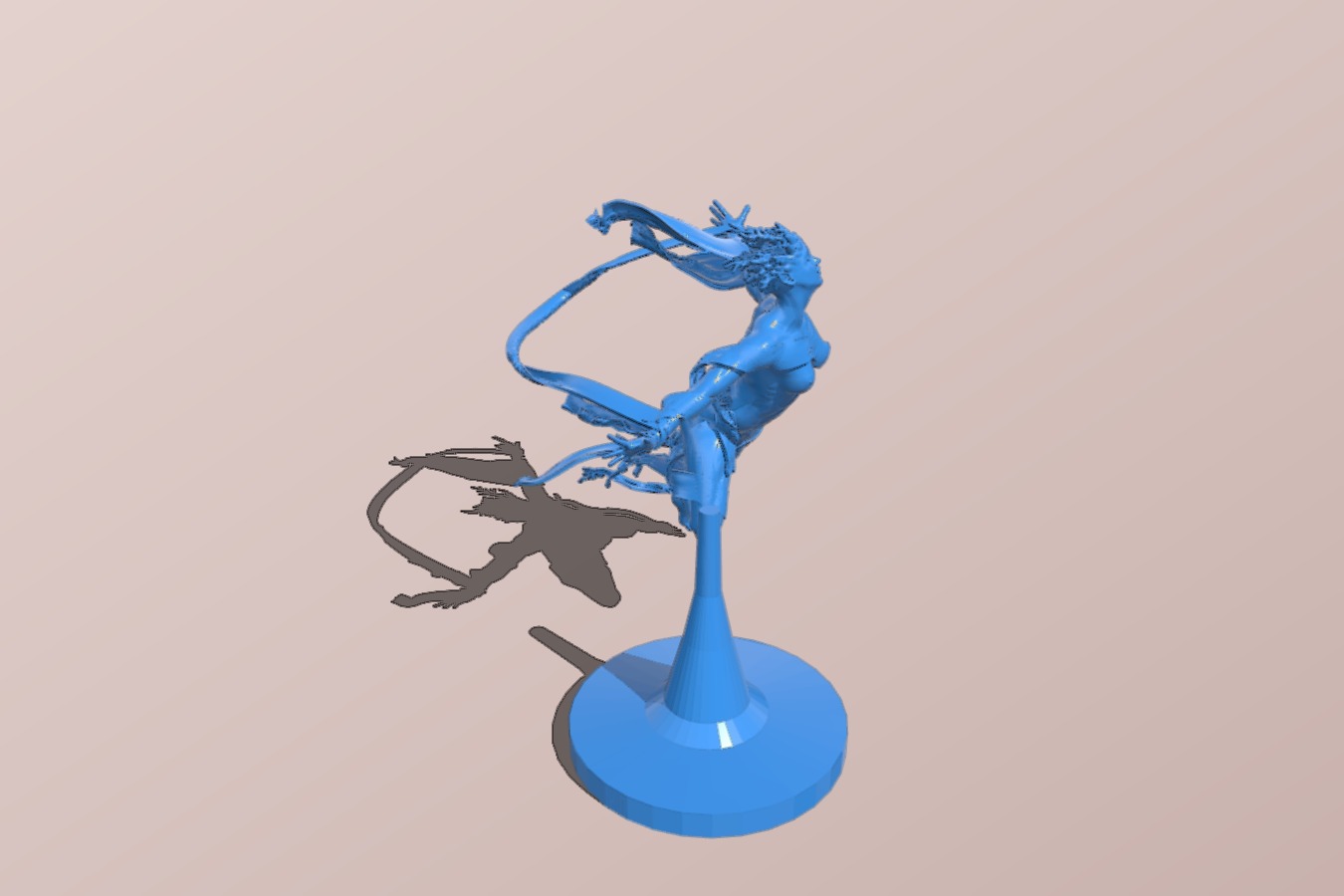 Flying nymph_dryad with base