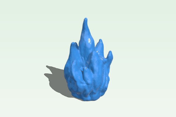 Thicker Hollow Flame | 3d print model
