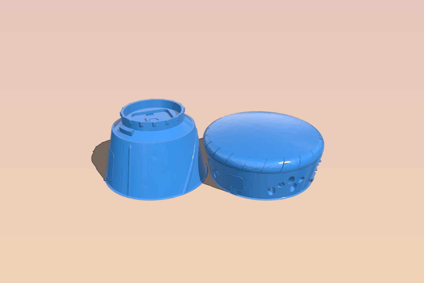 Dragon Capsule split for easy print on one plate